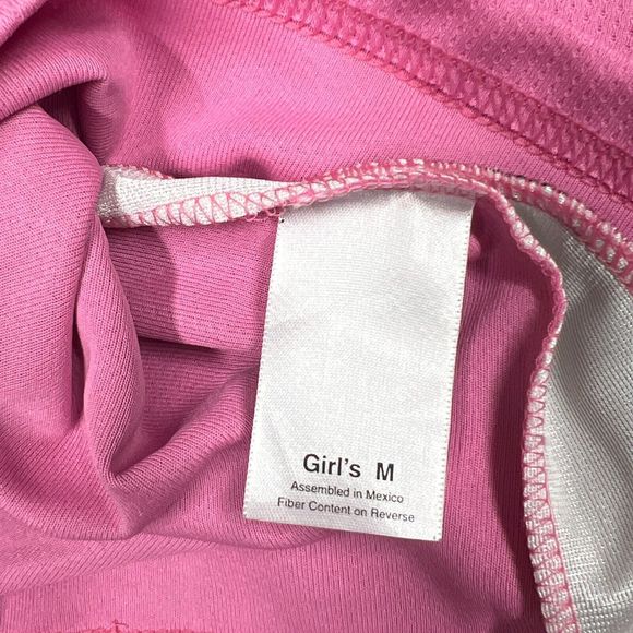 Augusta Sportswear Jersey Girls Medium Pink Moisture Wicking Mesh Sleeveless NOS - Picture 6 of 9
